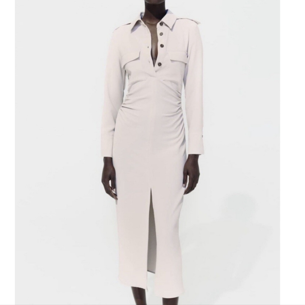 🆕️ Zara Draped Waist Dress